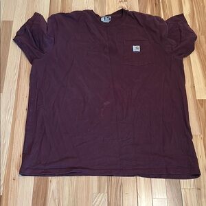 Carhartt Red Short Sleeve Tee Casual Comfort